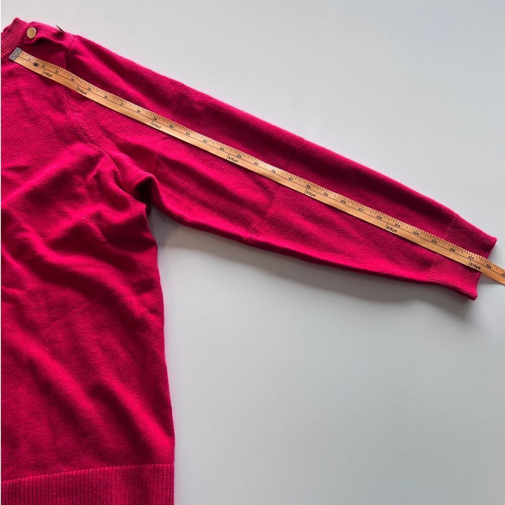 Lane Bryant Red/Gold Button Crew Neck Sweater NWOT- 22/24 - Picture 7 of 9